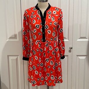 Juicy Couture Orange Floral Print Dress